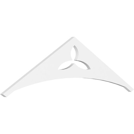Ekena Millwork Pitch Naple Architectural Grade PVC Gable Pediment, 48"W x 14"H x 1"P (7/12) GPP048X014X100NAP